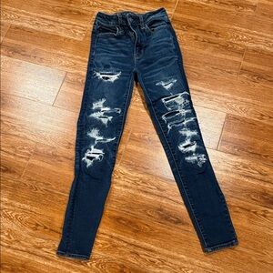 American Eagle Distressed Blue Women's Jeans